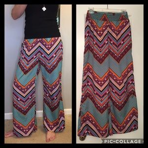 Lightweight Multicolored Wide Leg Pants ✨
